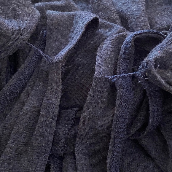 Bordeaux I Anthro I Blue Draped Top with Built-In Tank - Picture 8 of 16